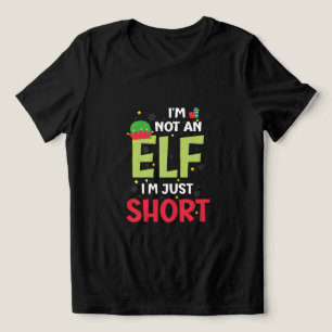 Im Not An Elf Family Christmas Pjs Matching Tri-Blend Shirt