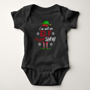 I'm not an Elf i'm just short funny christmas men Baby Bodysuit