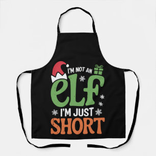 I'm Not An Elf Just Short Funny Christmas Xmas Apron