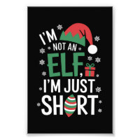 I'm Not An Elf Just Short Funny Christmas Xmas