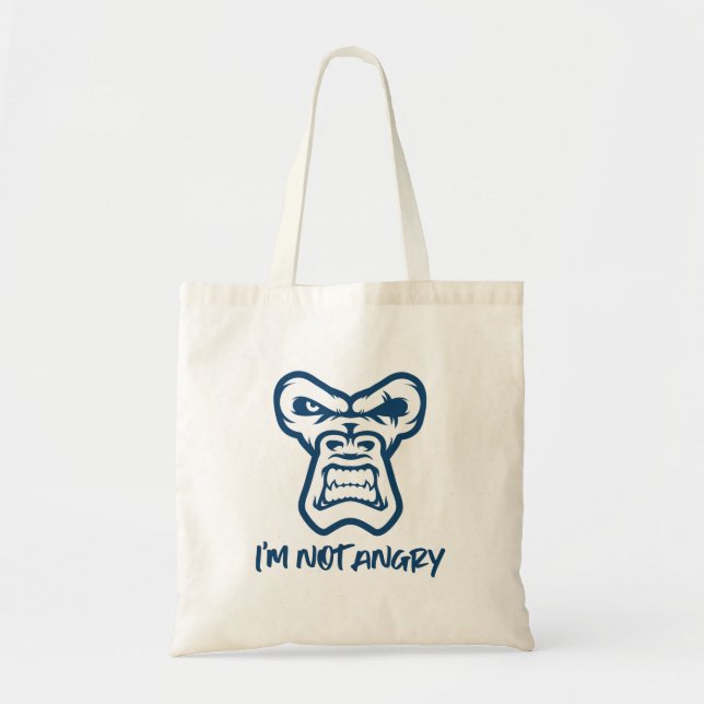 I'm Not Angry, The Monkey Tote Bag (Front)