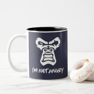 I'm Not Angry, The Monkey Two-Tone Coffee Mug