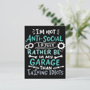 I'm Not Antisocial   Mechanic Canvas Invitation