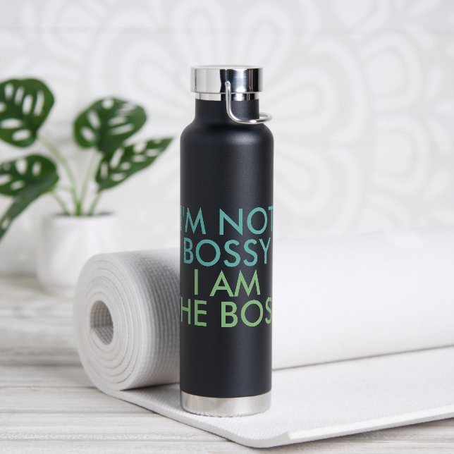 I'm Not Bossy I am The Boss Saying Water Bottle (Yoga)