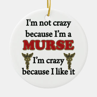 I'm Not Crazy Ceramic Tree Decoration