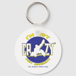 I'm Not Crazy, Hockey Goalie Gifts & Merchandise Key Ring
