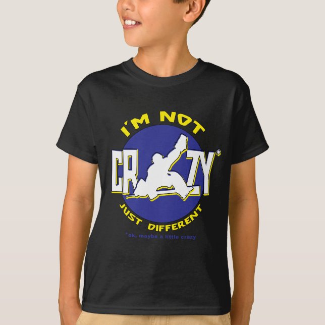 I'm Not Crazy Hockey Goalie T-shirt (Front)