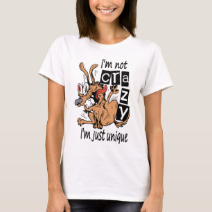 I'm not crazy I'm just unique, Weird Dog T-Shirt