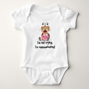I'm not crying, I'm communicating baby bodysuit