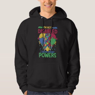 I'm Not Disabled  Autistic Puzzle Support Autism A Hoodie