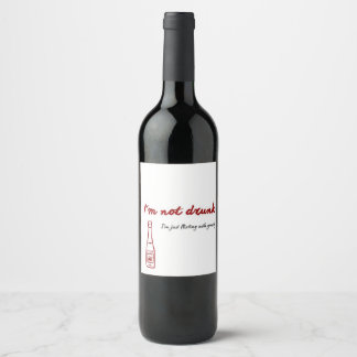 Im Not Drunk Im Just Flirting With Gravity Wine Label