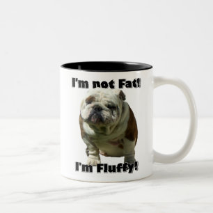 I'm not fat Bulldog mug