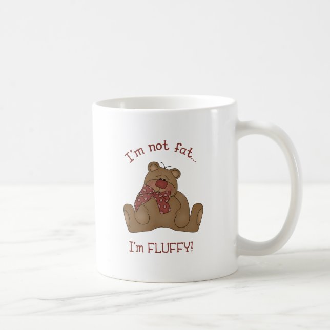 I'm not fat, I'm fluffy! Coffee Mug (Right)