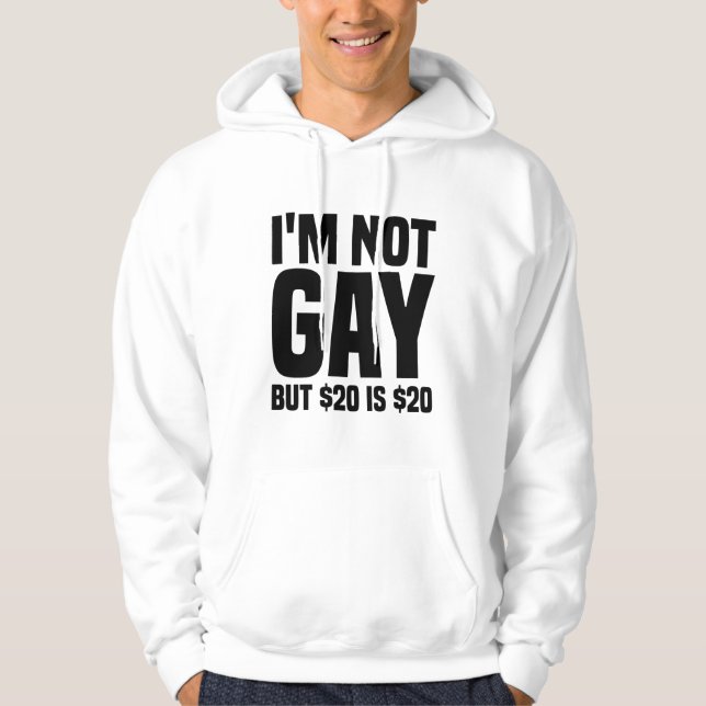 I'm Not Gay But $20 is $20-45324 Hoodie (Front)