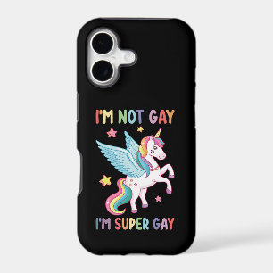 I'm Not Gay I'm Super Gay Pride LGBT Unicorn