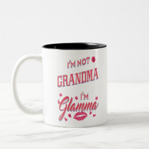 I'm Not Grandma I'm Glamma Two-Tone Coffee Mug