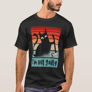 I'm not guilty Innocent Cat with bloody axe  Hallo T-Shirt