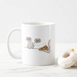 I'm Not Hungry, I'm Just Looking  Funny Pizza Meme Coffee Mug