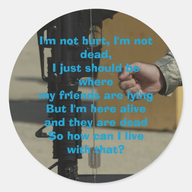 I'm not hurt, I'm not dead,I just ... Classic Round Sticker (Front)
