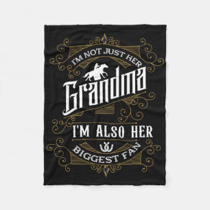 Im Not Just Her Grandma Im Also Her Biggest Fan Ho Fleece Blanket