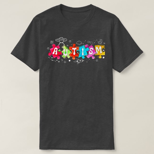 Im Not Just Weird Im Autistic Funny Autism Sayings T-Shirt (Design Front)