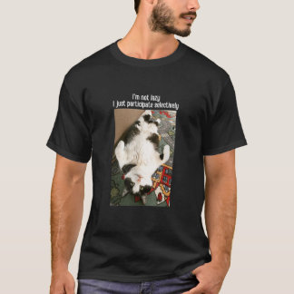 I'm Not Lazy Cat Meme Pet T-Shirt