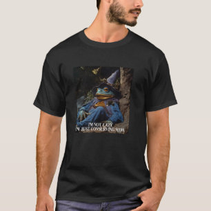 I'm Not Lazy I'm Conserving Mana Frog Mage T-Shirt