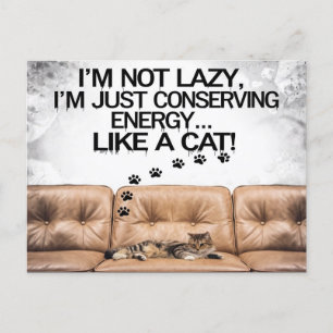 I'm Not Lazy Postcard