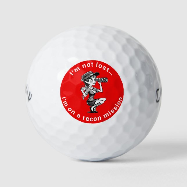 I'm Not Lost Callaway Warbird Golf Balls (Front)