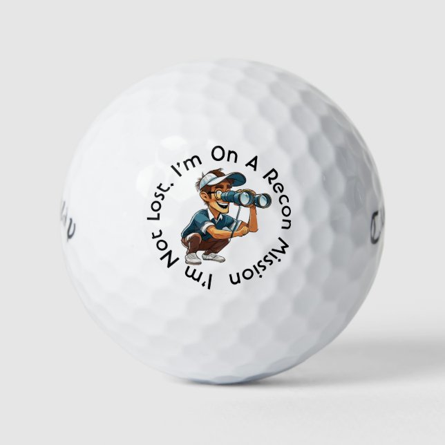 I'm Not Lost Callaway Warbird Golf Balls (Front)
