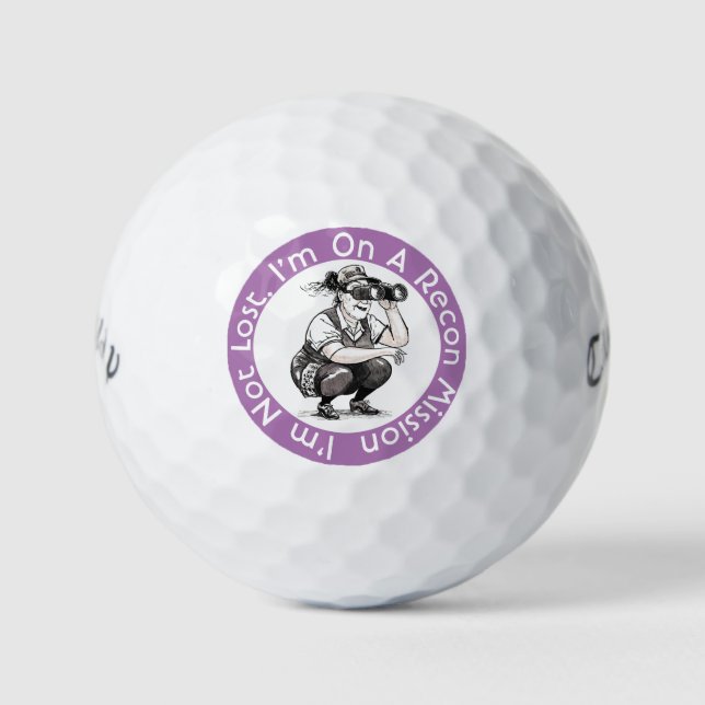 I'm Not Lost Callaway Warbird Golf Balls (Front)