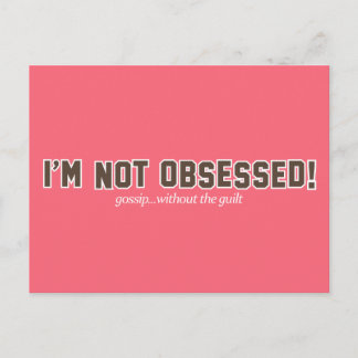 I'm Not Obsessed Logo Postcard