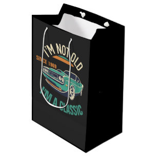 I'm Not Old I'm A Classic Vintage Car Medium Gift Bag