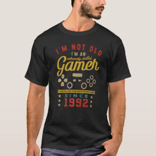 I'm Not Old I'm A Skilled Gamer  1992  Videogame   T-Shirt