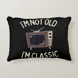 I'm Not Old I'm Classic Funny old TV Graphic Decorative Cushion