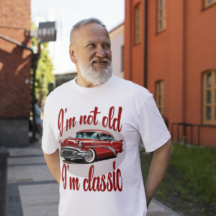 I'm Not Old I'm Classic Red Vintage Car Men's  T-Shirt