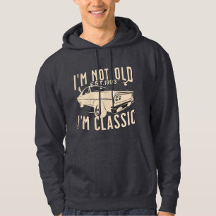 Im not old Im classic retro 1993 vintage men grey Hoodie
