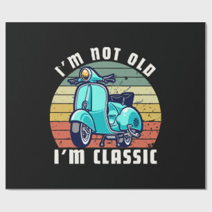 im-not-old-im-classic wrapping paper