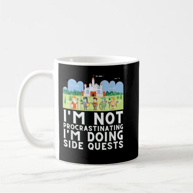 I'm not procrastinating I'm doing Side Quests - Ga Coffee Mug (Left)