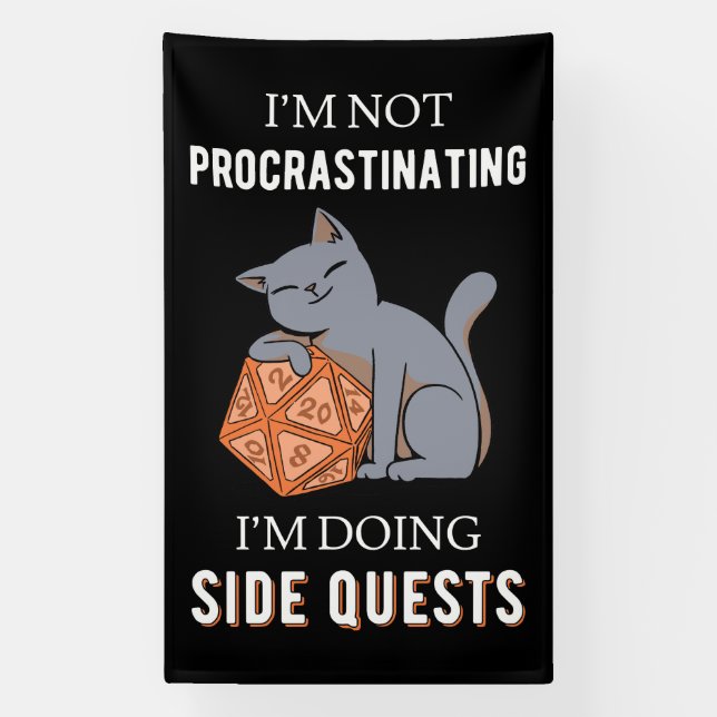 I'm Not Procrastinating I'm Doing Side Quests III Banner (Vertical)