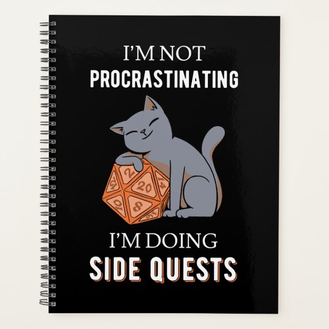 I'm Not Procrastinating I'm Doing Side Quests III Planner (Front)