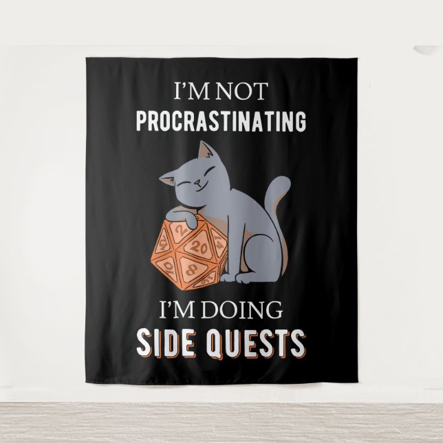 I'm Not Procrastinating I'm Doing Side Quests III Tapestry (Front)