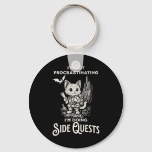 I'm Not Procrastinating I'm Doing Side Quests Rpg Key Ring