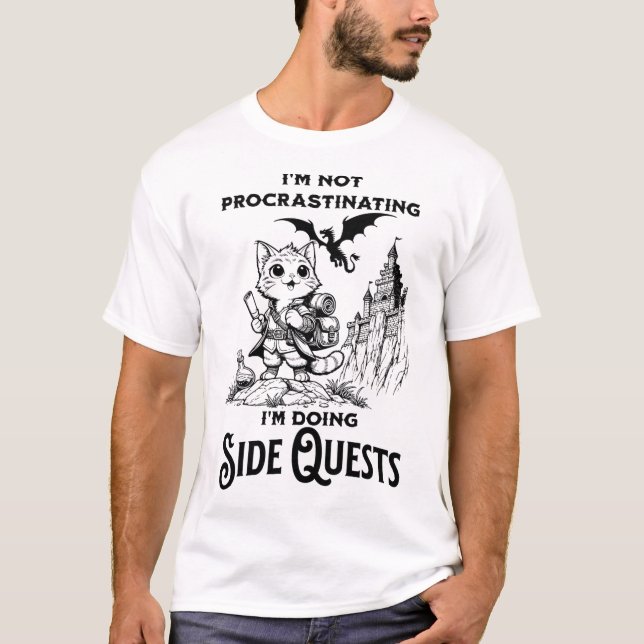 I'm Not Procrastinating I'm Doing Side Quests Rpg  T-Shirt (Front)