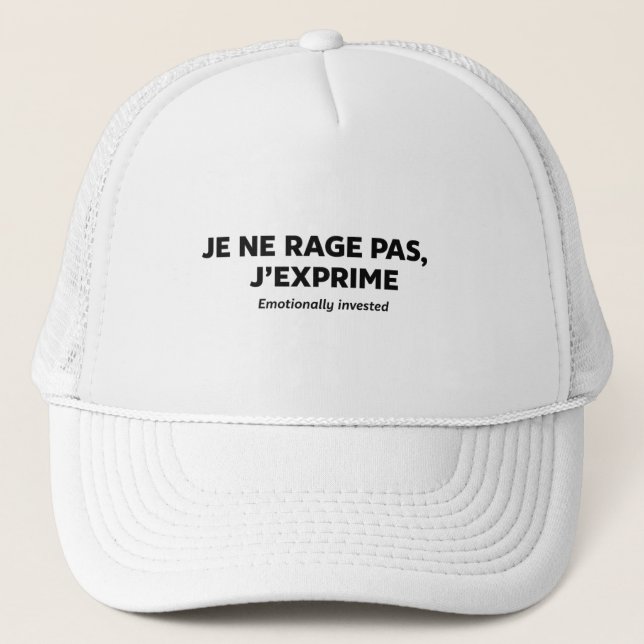 I'm not raging, I'm expressing myself Trucker Hat (Front)
