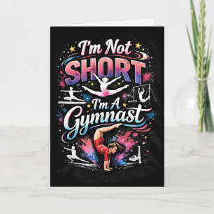 I'm Not Short, I'm A Gymnast Holiday Card