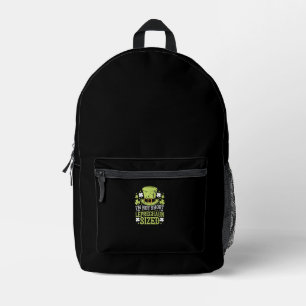 I'm Not Short I'm Leprechaun Sized St Patricks Day Printed Backpack