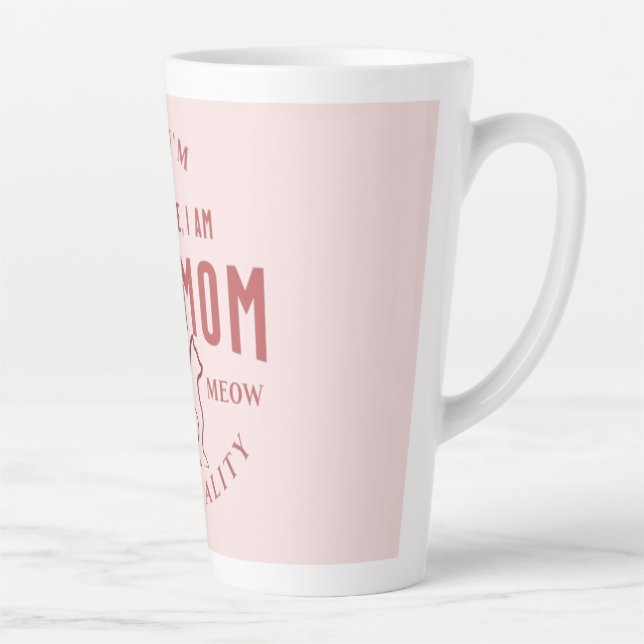 i'm not single, i am cat mum high quality  latte mug (Right)