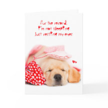 im not sleeping yellow lab puppy valentine