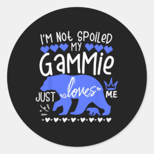 I'm Not Spoiled Ba Classic Round Sticker